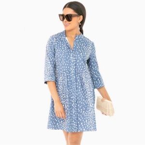 Tuckernuck Blue Antelope Royal Shirt Dress XS